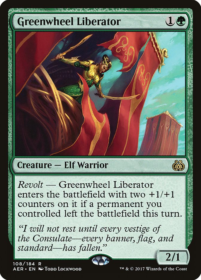 Magic | Greenwheel Liberator [Aether Revolt] | The Nerd Merchant