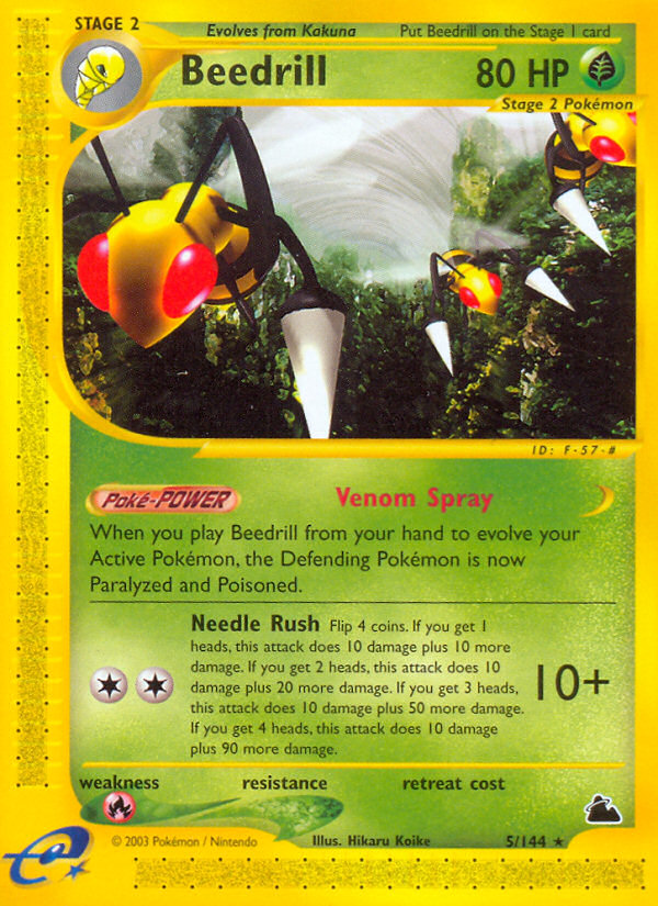 Pokemon | Beedrill (5/144) [Skyridge] | The Nerd Merchant