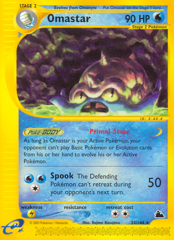 Pokemon | Omastar (23/144) [Skyridge] | The Nerd Merchant