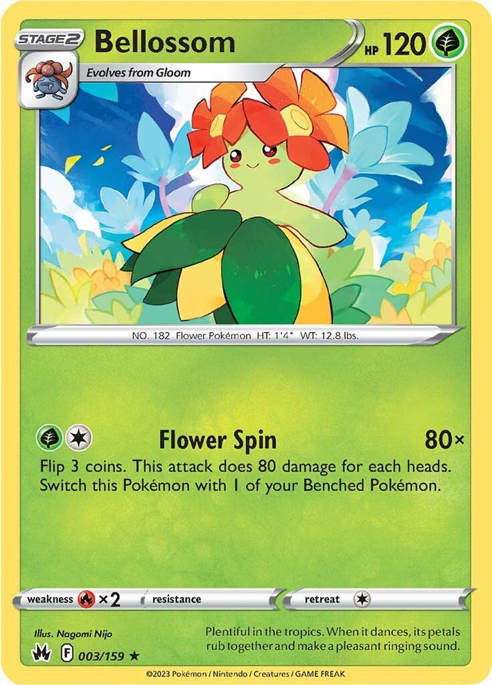 Pokemon | Bellossom (003/159) [Sword & Shield: Crown Zenith] | The Nerd Merchant