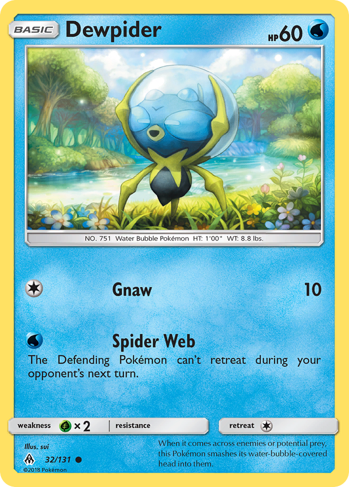 Pokemon | Dewpider (32/131) [Sun & Moon: Forbidden Light] | The Nerd Merchant