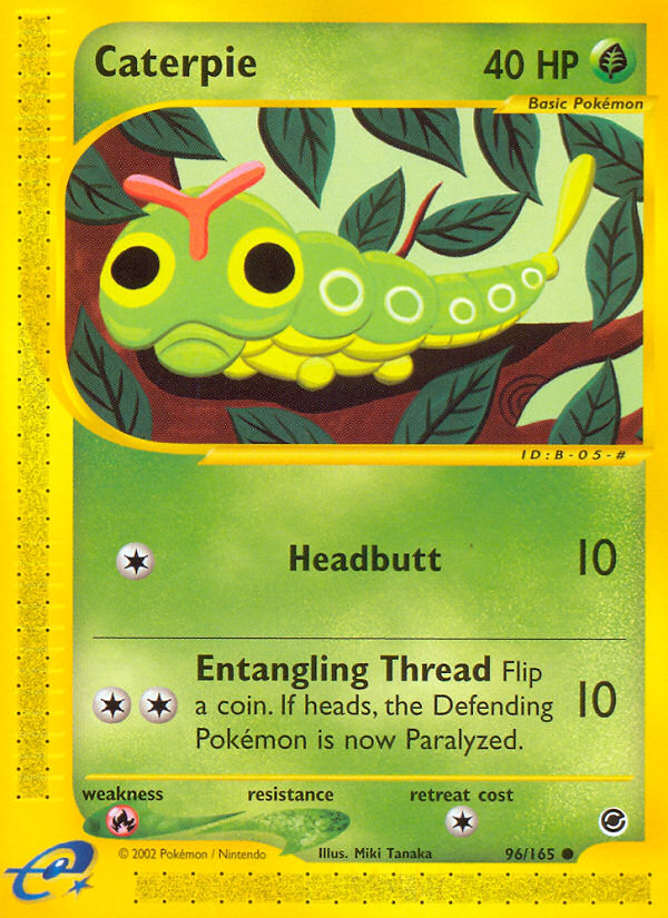 Pokemon | Caterpie (96/165) [Expedition: Base Set] | The Nerd Merchant