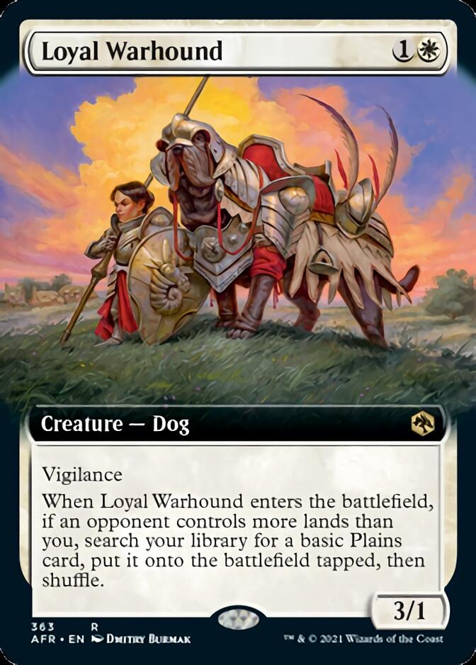 Magic | Loyal Warhound (Extended Art) [Dungeons & Dragons: Adventures in the Forgotten Realms] | The Nerd Merchant