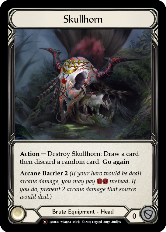 Flesh and Blood TCG | Skullhorn [U-CRU006] (Crucible of War Unlimited)  Unlimited Normal | The Nerd Merchant