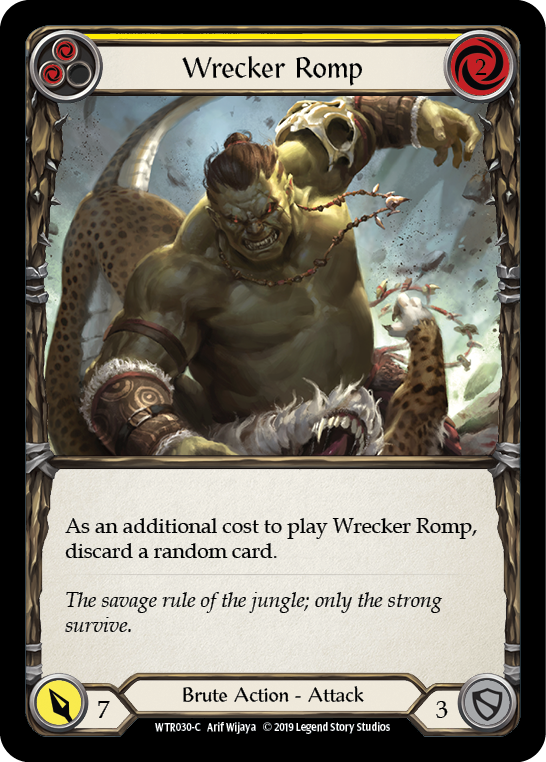Flesh and Blood TCG | Wrecker Romp (Yellow) [WTR030-C] (Welcome to Rathe)  Alpha Print Normal | The Nerd Merchant