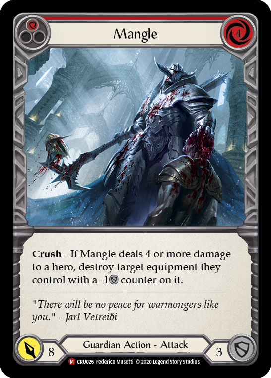 Flesh and Blood TCG | Mangle [CRU026] (Crucible of War)  1st Edition Normal | The Nerd Merchant