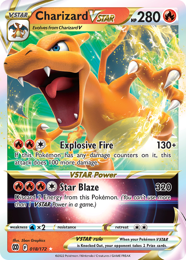Pokemon | Charizard VSTAR (018/172) (Jumbo Card) [Sword & Shield: Brilliant Stars] | The Nerd Merchant
