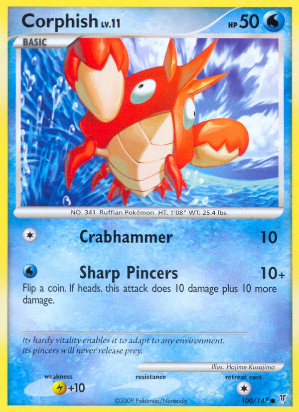 Pokemon | Corphish (100/147) [Platinum: Supreme Victors] | The Nerd Merchant