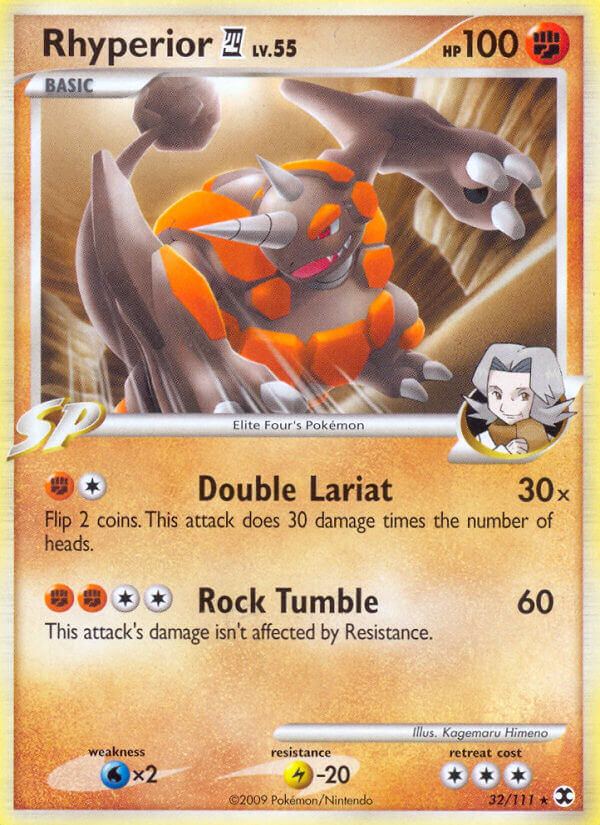 Pokemon | Rhyperior (32/111) (Theme Deck Exclusive) [Platinum: Rising Rivals] | The Nerd Merchant