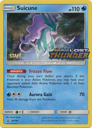 Pokemon | Suicune (SM149) (Staff Prerelease Promo) [Sun & Moon: Black Star Promos] | The Nerd Merchant