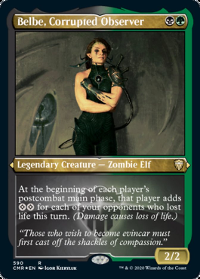 Magic | Belbe, Corrupted Observer (Etched) [Commander Legends] | The Nerd Merchant