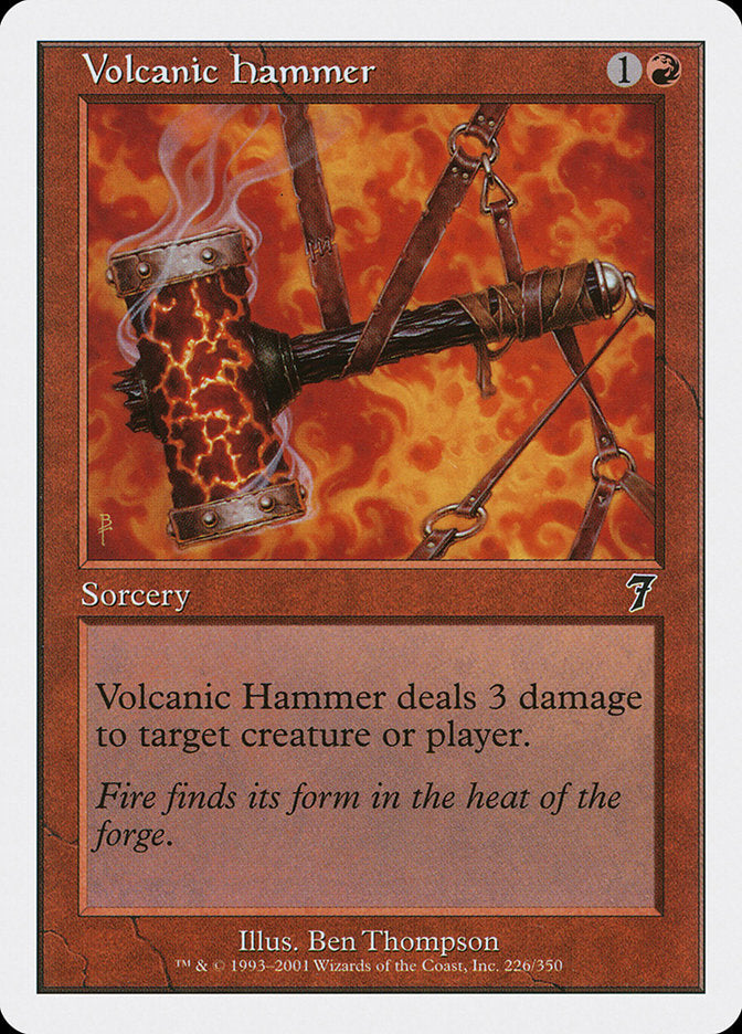 Magic | Volcanic Hammer [Seventh Edition] | The Nerd Merchant