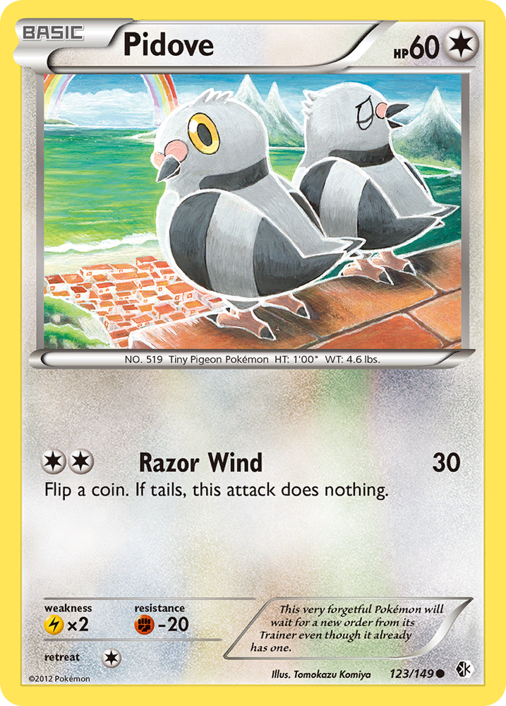 Pokemon | Pidove (123/149) [Black & White: Boundaries Crossed] | The Nerd Merchant
