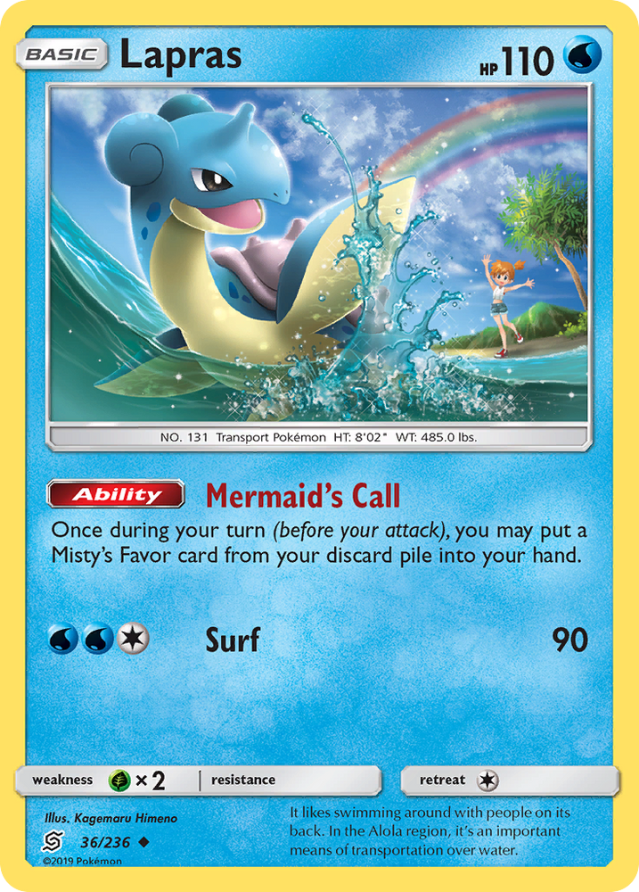 Pokemon | Lapras (36/236) [Sun & Moon: Unified Minds] | The Nerd Merchant
