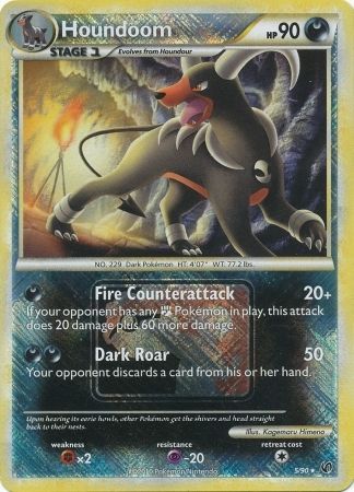 Pokemon | Houndoom (5/90) (League Promo) [HeartGold & SoulSilver: Undaunted] | The Nerd Merchant