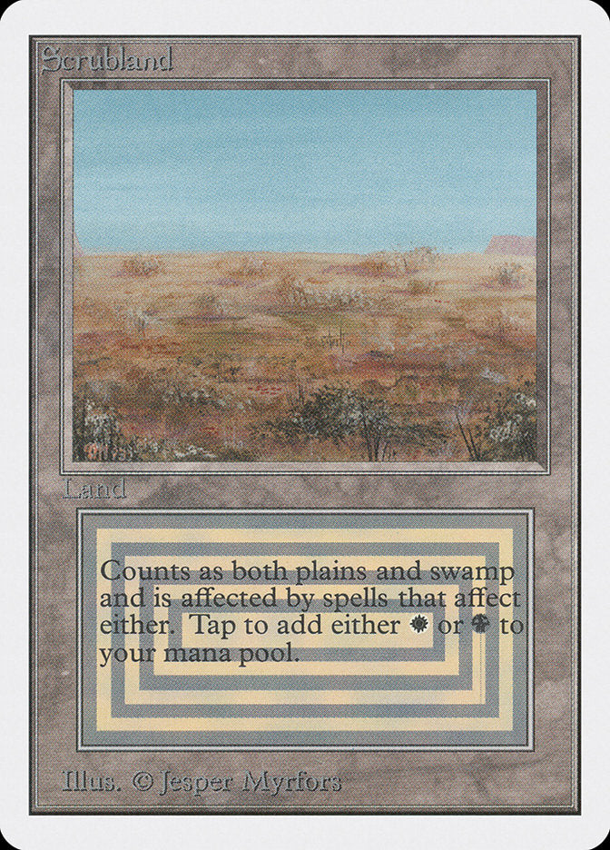 Magic | Scrubland [Unlimited Edition] | The Nerd Merchant