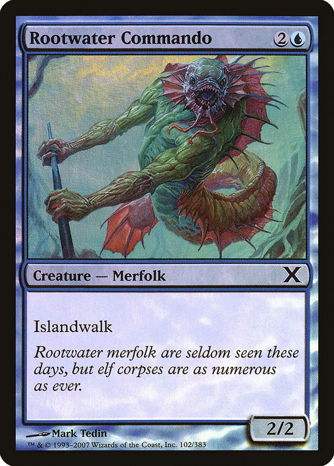 Magic | Rootwater Commando (Premium Foil) [Tenth Edition] | The Nerd Merchant