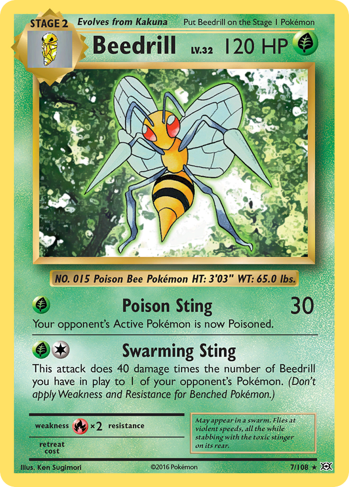 Pokemon | Beedrill (7/108) [XY: Evolutions] | The Nerd Merchant