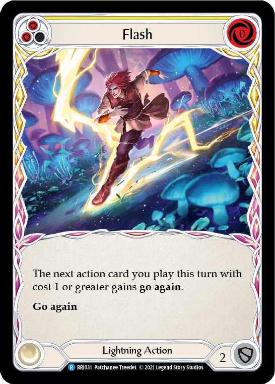Flesh and Blood TCG | Flash (Yellow) [BRI031] (Tales of Aria Briar Blitz Deck)  1st Edition Normal | The Nerd Merchant