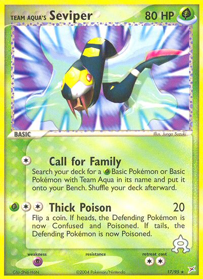 Pokemon | Team Aqua's Seviper (17/95) [EX: Team Magma vs Team Aqua] | The Nerd Merchant
