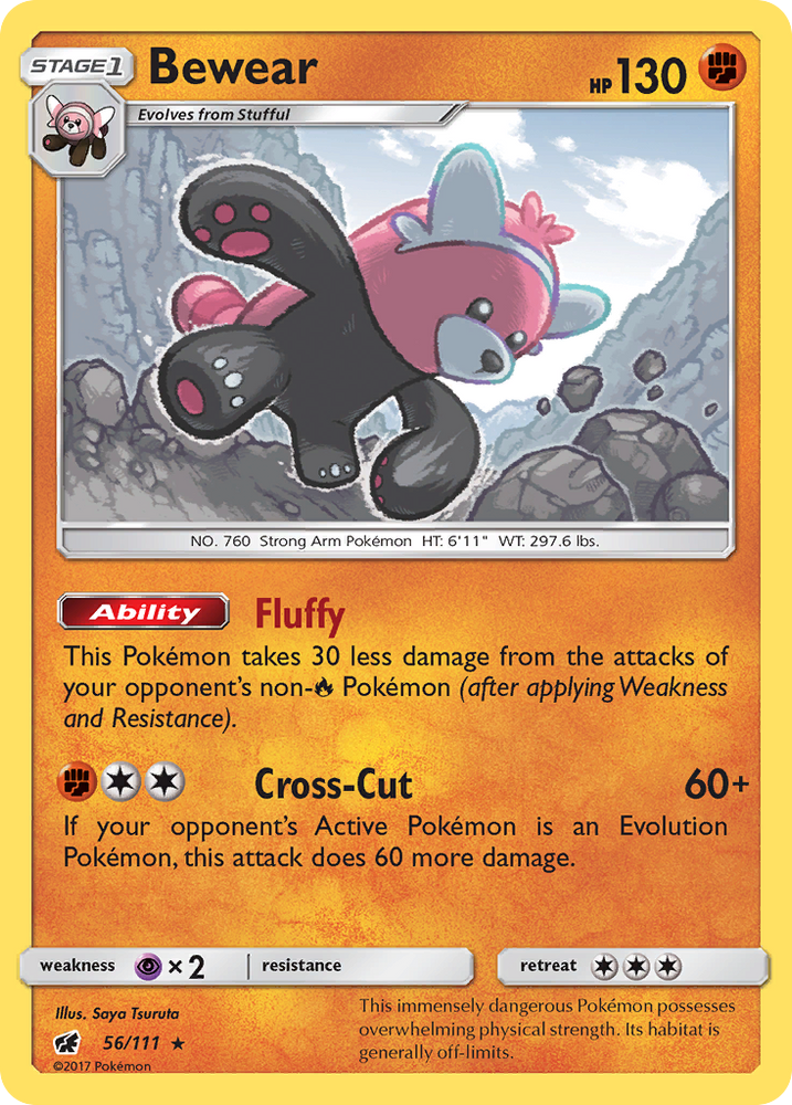 Pokemon | Bewear (56/111) [Sun & Moon: Crimson Invasion] | The Nerd Merchant
