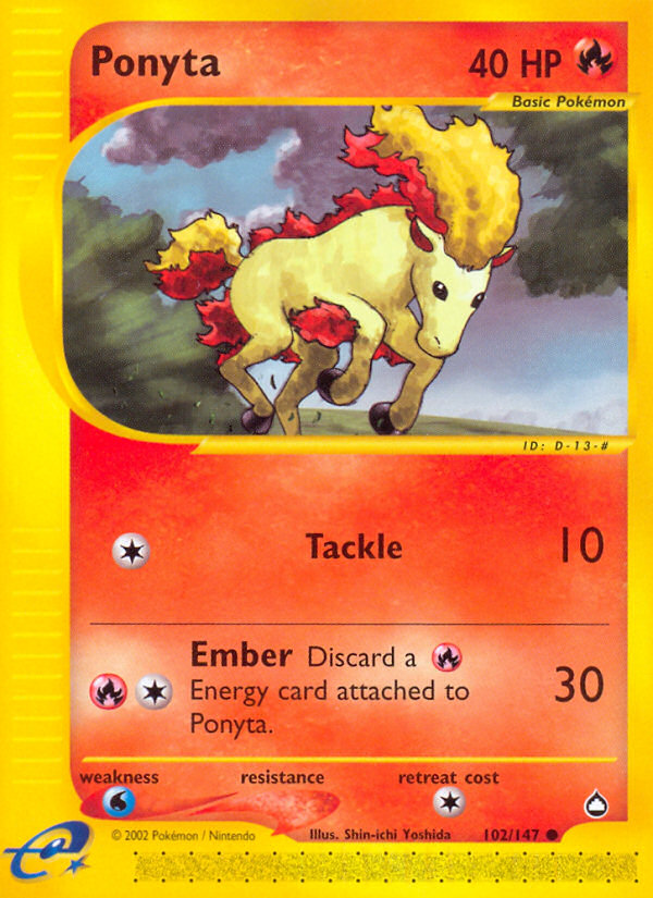 Pokemon | Ponyta (102/147) [Aquapolis] | The Nerd Merchant