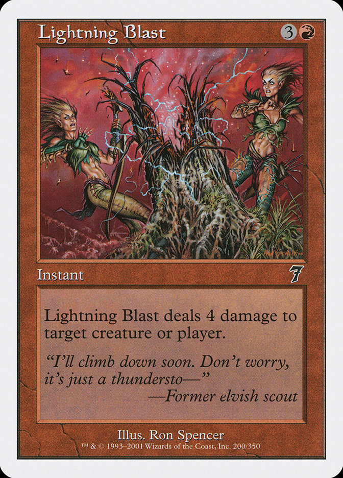 Magic | Lightning Blast [Seventh Edition] | The Nerd Merchant