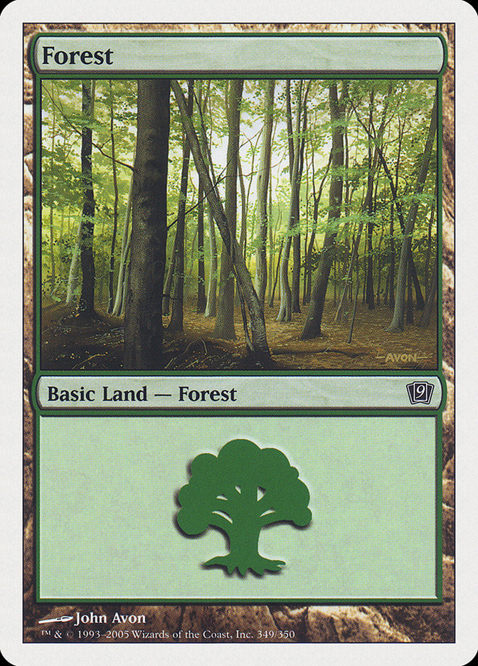 Magic | Forest (349) [Ninth Edition] | The Nerd Merchant