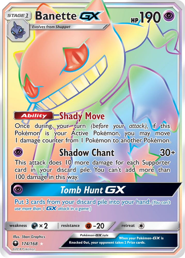 Pokemon | Banette GX (174/168) [Sun & Moon: Celestial Storm] | The Nerd Merchant