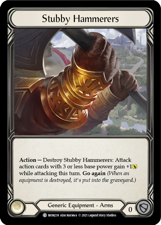 Flesh and Blood TCG | Stubby Hammerers [MON239] (Monarch)  1st Edition Normal | The Nerd Merchant