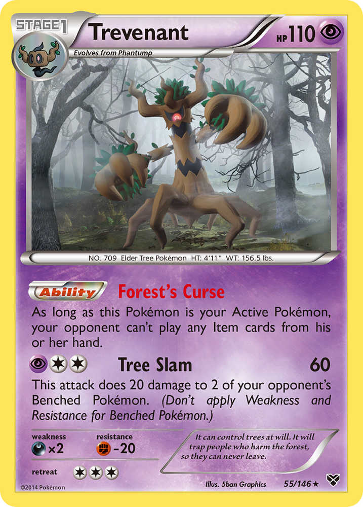 Pokemon | Trevenant (55/146) [XY: Base Set] | The Nerd Merchant