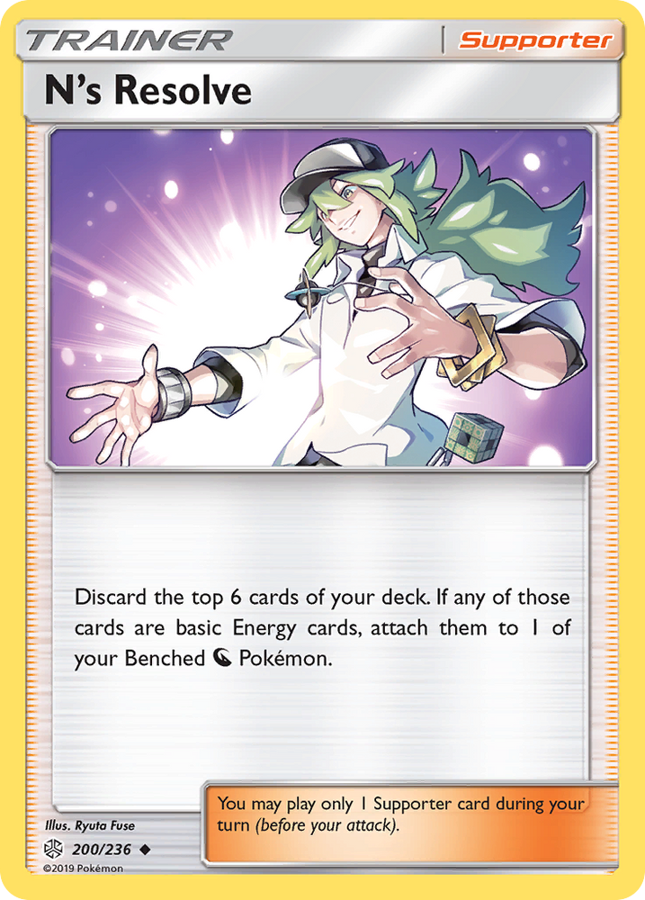 Pokemon| N's Resolve (200/236) [Sun & Moon: Cosmic Eclipse] | The Nerd Merchant