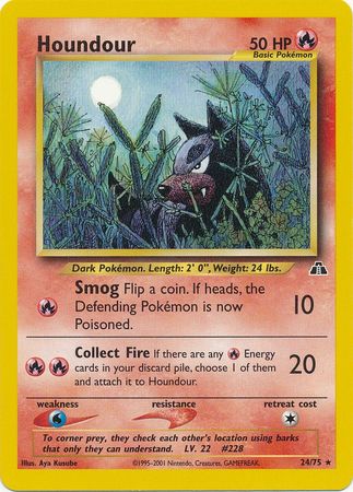 Pokemon | Houndour (24/75) [Neo Discovery Unlimited] | The Nerd Merchant