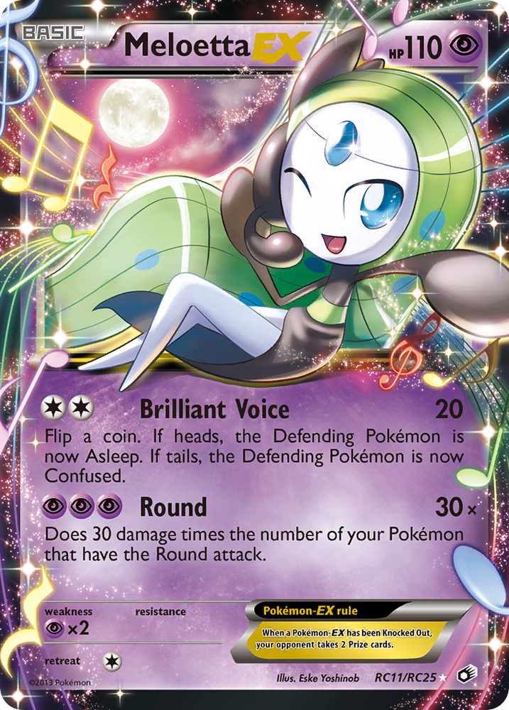 Pokemon | Meloetta EX (RC11/RC25) [Black & White: Legendary Treasures] | The Nerd Merchant
