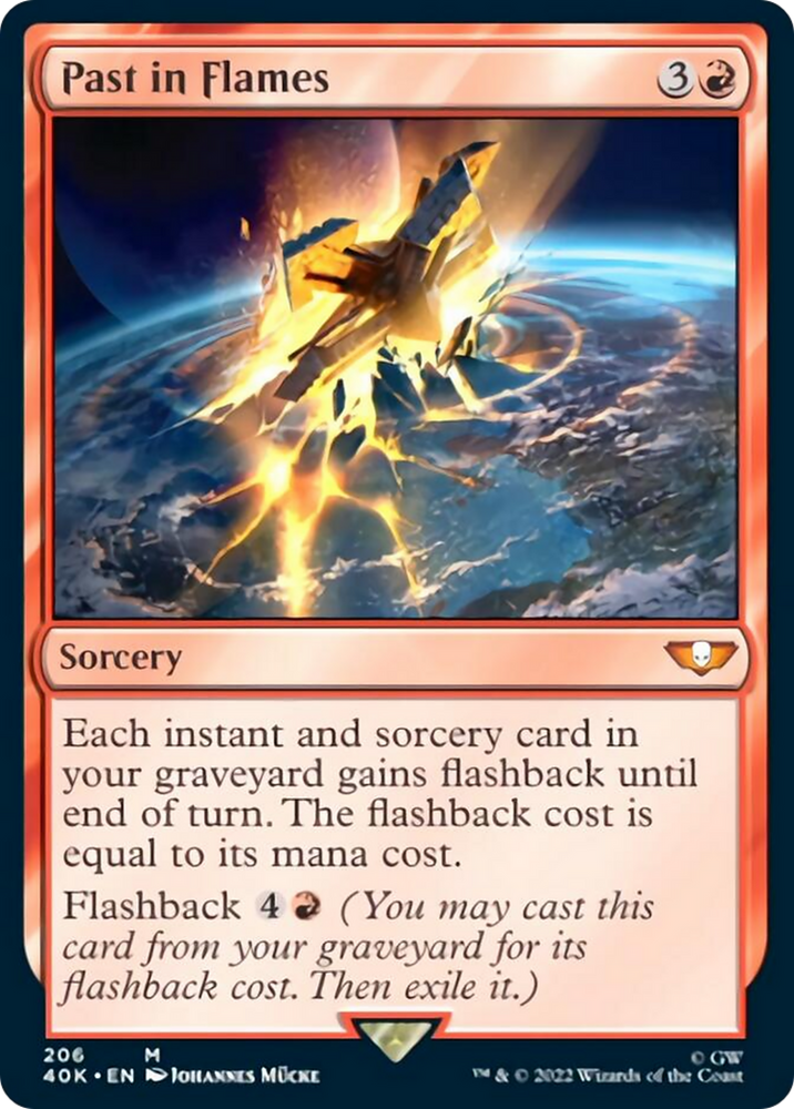 Magic | Past in Flames (Surge Foil) [Warhammer 40,000] | The Nerd Merchant