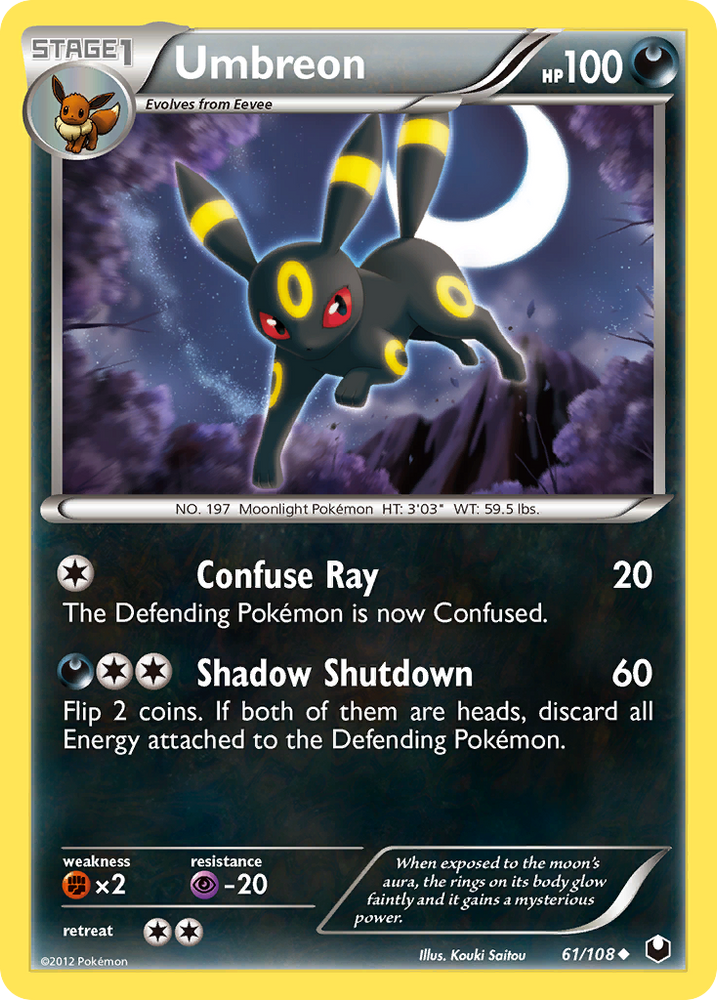 Pokemon | Umbreon (61/108) [Black & White: Dark Explorers] | The Nerd Merchant