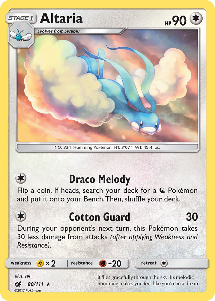 Pokemon | Altaria (80/111) [Sun & Moon: Crimson Invasion] | The Nerd Merchant