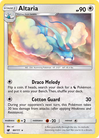 Pokemon | Altaria (80/111) [Sun & Moon: Crimson Invasion] | The Nerd Merchant