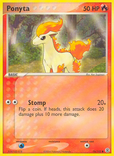 Pokemon | Ponyta (76/112) [EX: FireRed & LeafGreen] | The Nerd Merchant