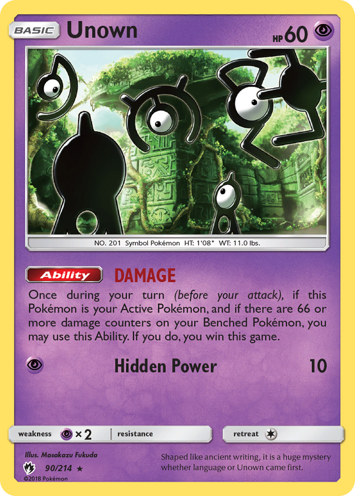 Pokemon | Unown (90/214) [Sun & Moon: Lost Thunder] | The Nerd Merchant