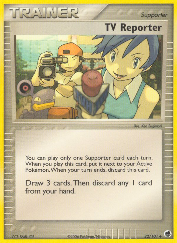 Pokemon | TV Reporter (82/101) [EX: Dragon Frontiers] | The Nerd Merchant