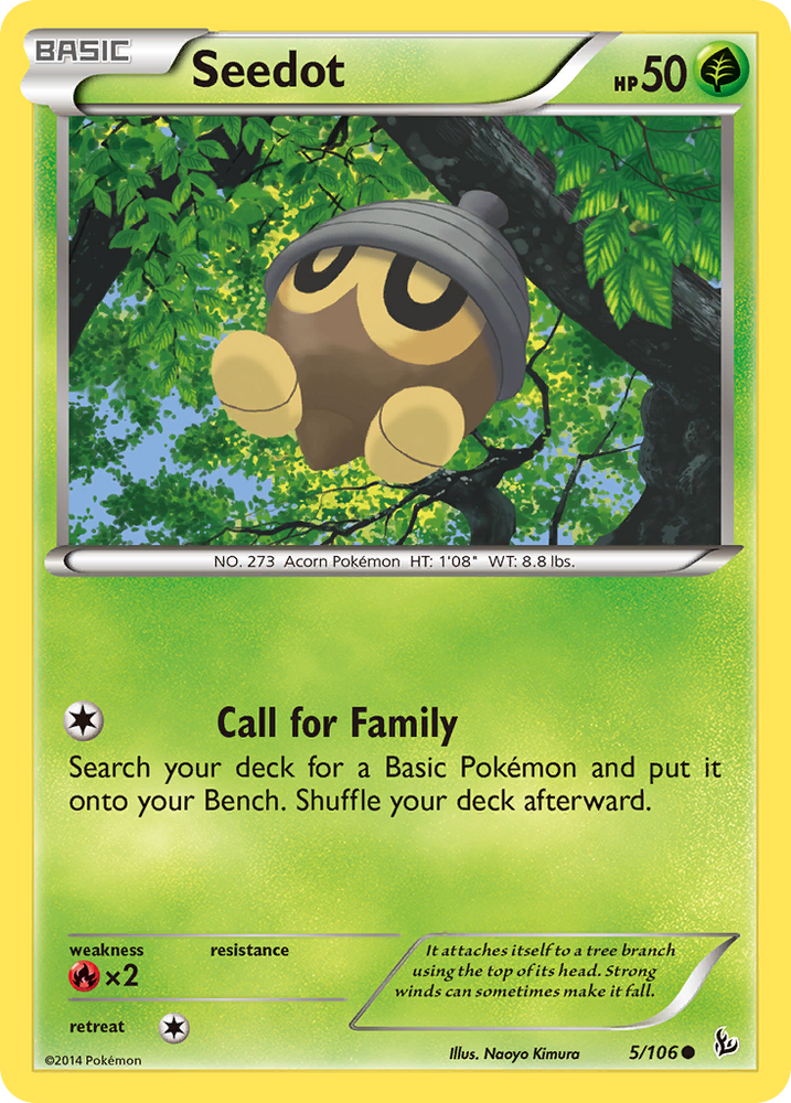 Pokemon | Seedot (5/106) [XY: Flashfire] | The Nerd Merchant
