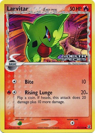 Pokemon | Larvitar (73/113) (Delta Species) (Stamped) [EX: Delta Species] | The Nerd Merchant