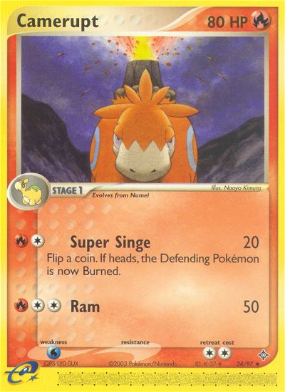 Pokemon | Camerupt (24/97) [EX: Dragon] | The Nerd Merchant