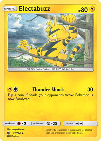 Pokemon | Electabuzz (71/214) [Sun & Moon: Lost Thunder] | The Nerd Merchant