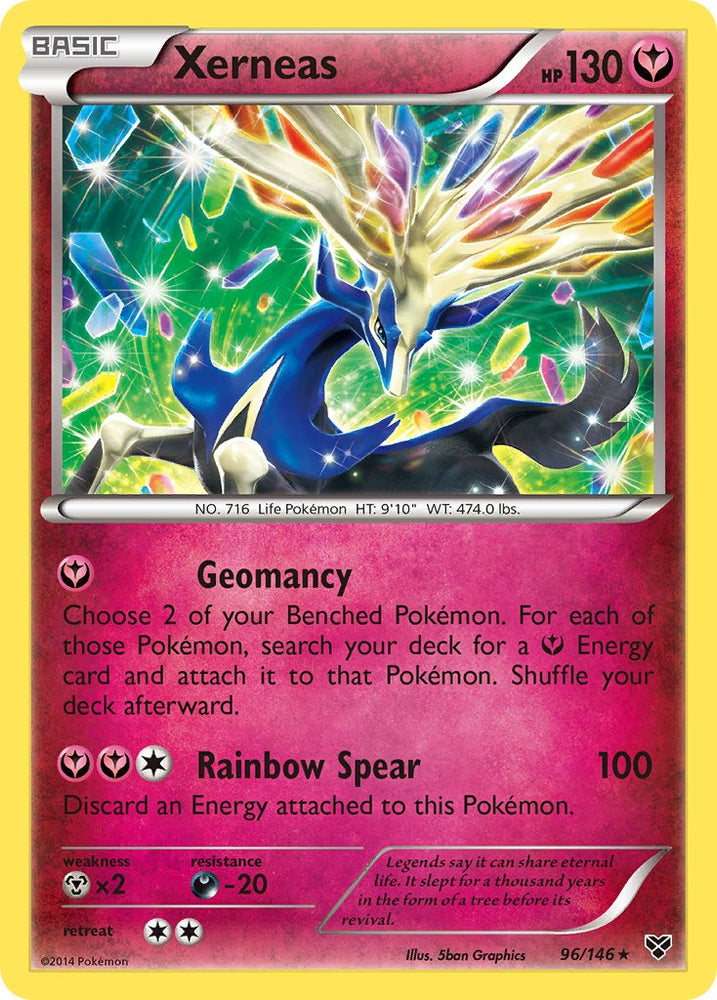 Pokemon | Xerneas (96/146) (Theme Deck Exclusive) [XY: Base Set] | The Nerd Merchant