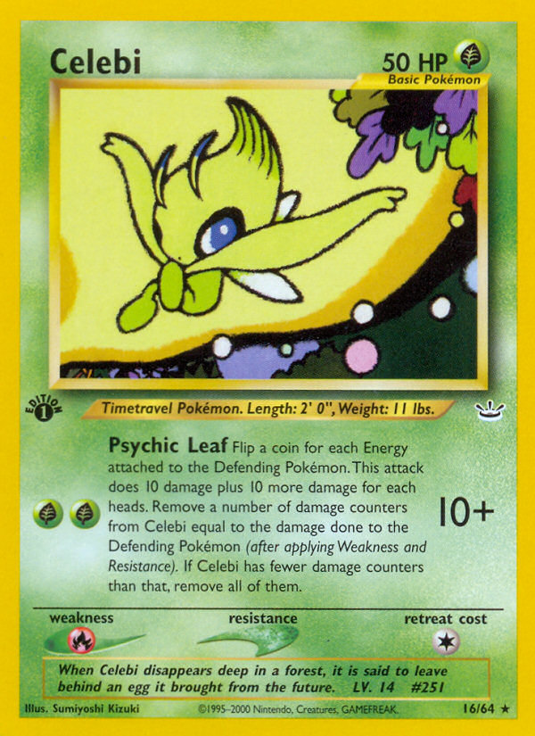 Pokemon | Celebi (16/64) [Neo Revelation 1st Edition] | The Nerd Merchant