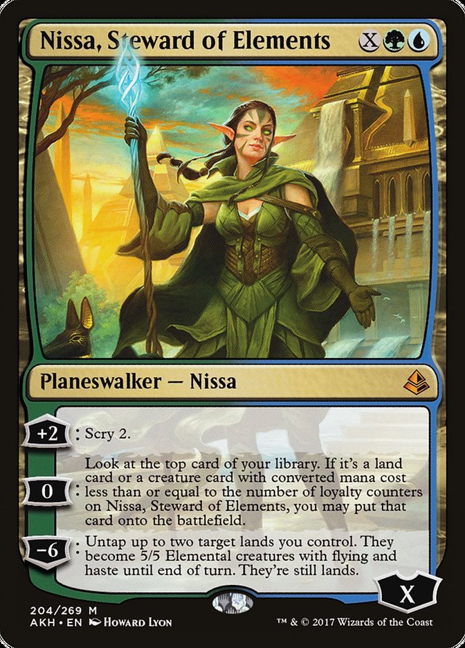Magic | Nissa, Steward of Elements [Amonkhet] | The Nerd Merchant