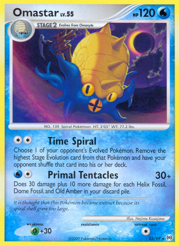Pokemon | Omastar (23/99) [Platinum: Arceus] | The Nerd Merchant