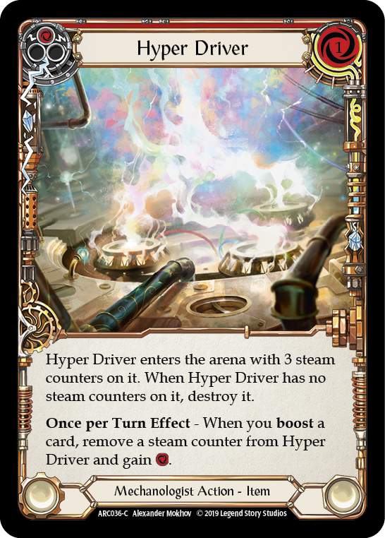 Flesh and Blood TCG | Hyper Driver [ARC036-C] (Arcane Rising)  1st Edition Normal | The Nerd Merchant